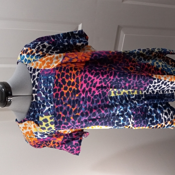 Koi By Kathy Peterson Tops - KOI by Kathy Peterson, SzXL Milti Color block Top